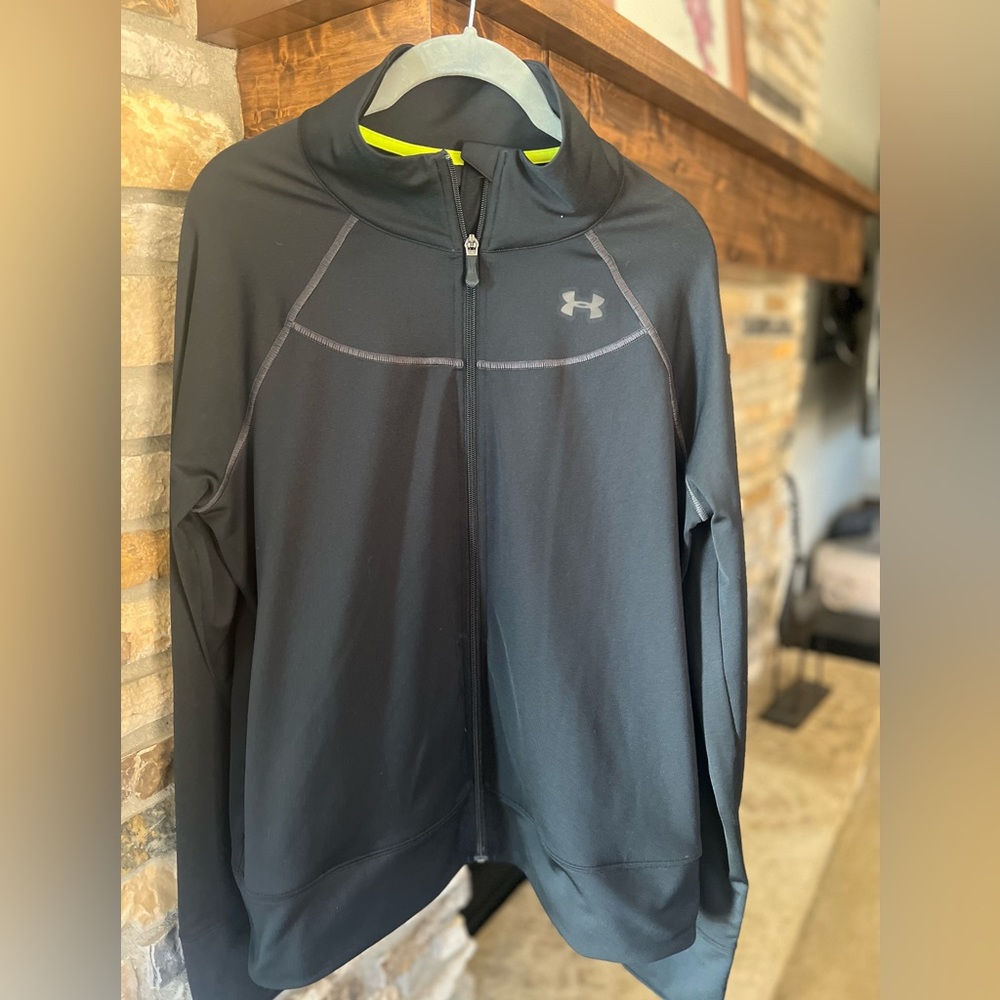 Ladies Under Armor full-zip black jacket
